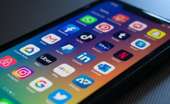 black smartphone