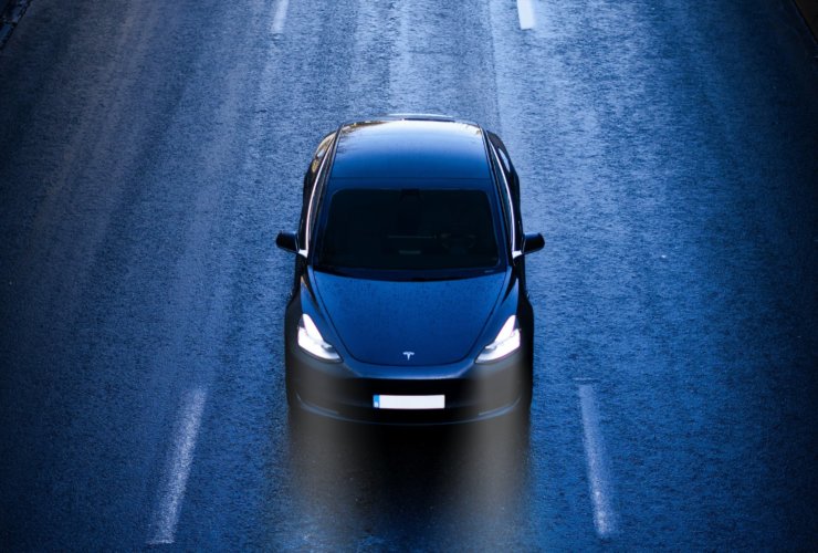 blue car on road during daytime