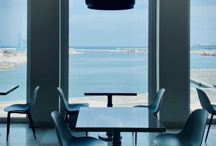 black wooden table and chairs
